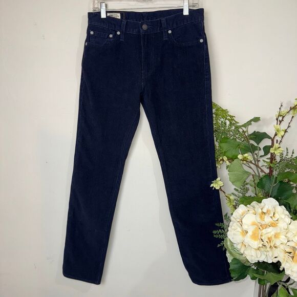 LEVI’s skinny navy corduroy pants | 30 - Picture 1 of 11